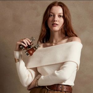 Ribbed Off Shoulder Sweater